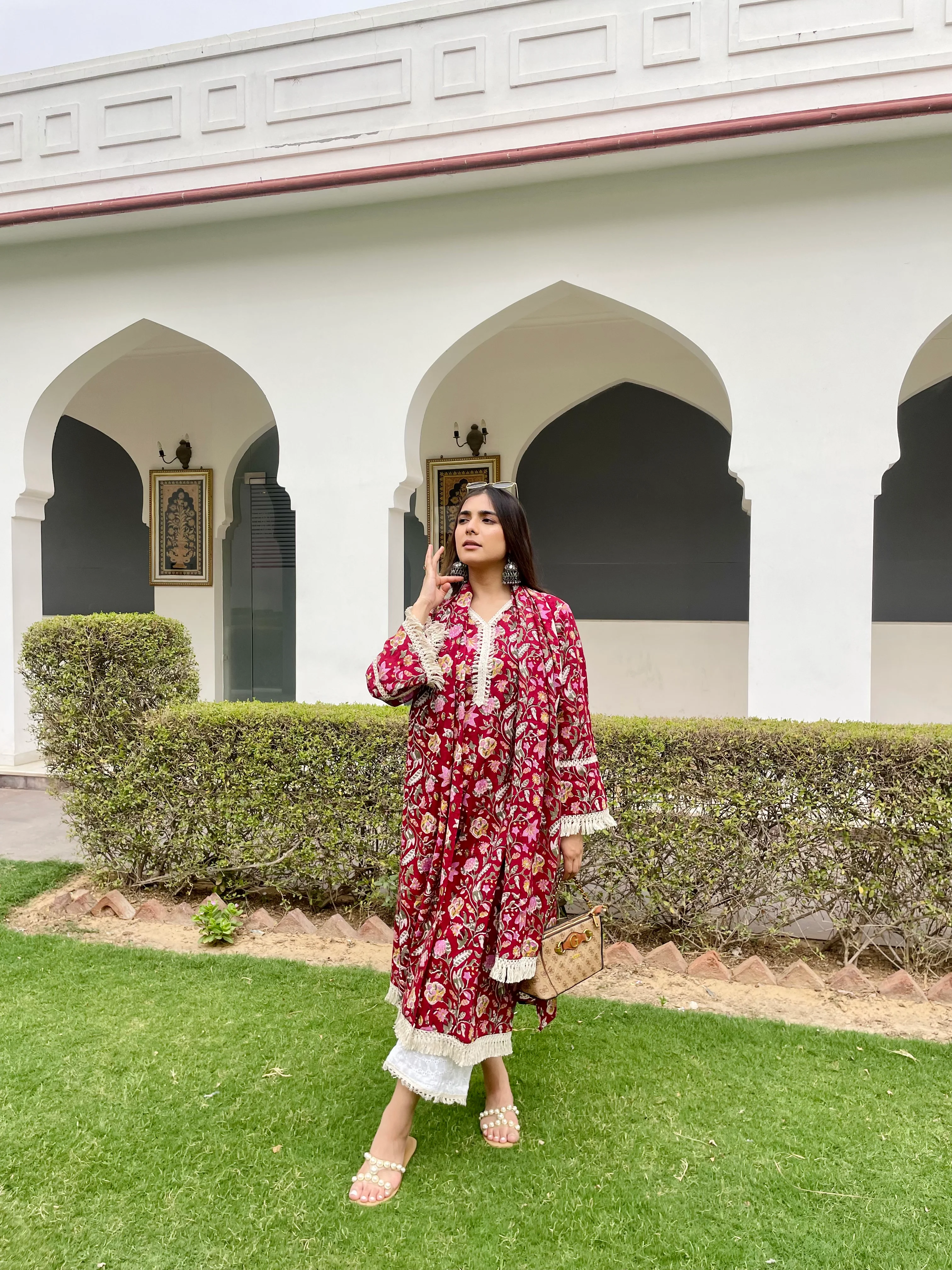 Cherry red suit set - Image 3