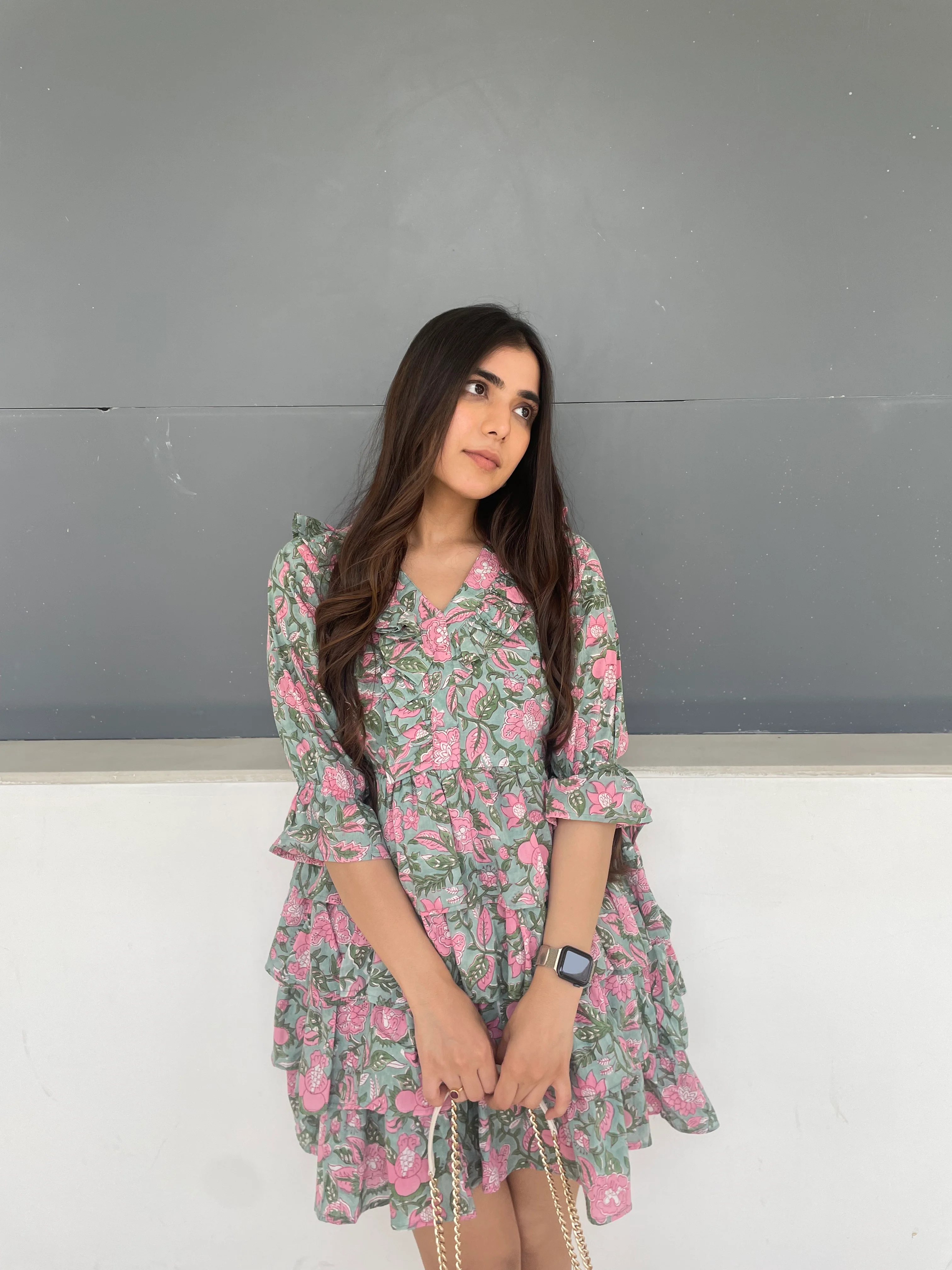 Elizabeth frill short dress - Image 5