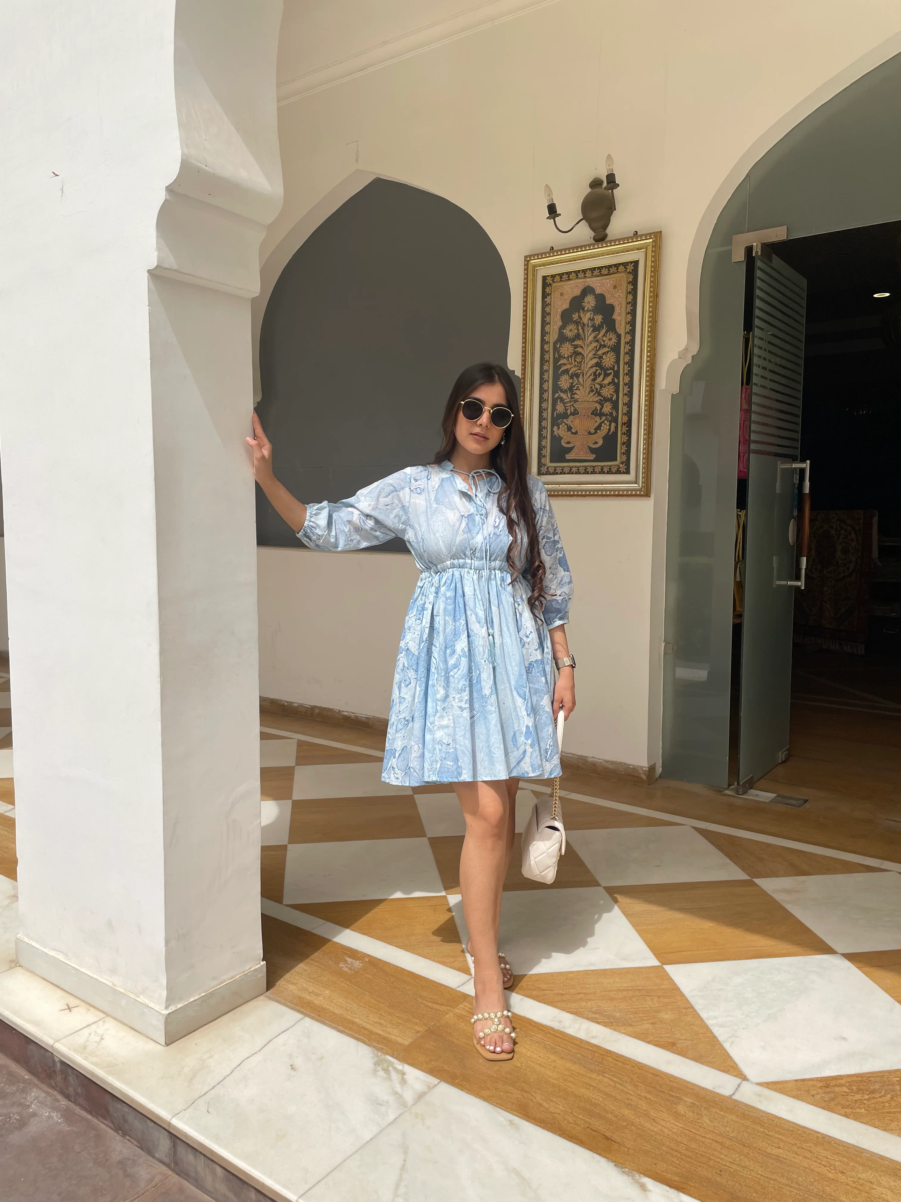 Marble print vacay dress - Image 5