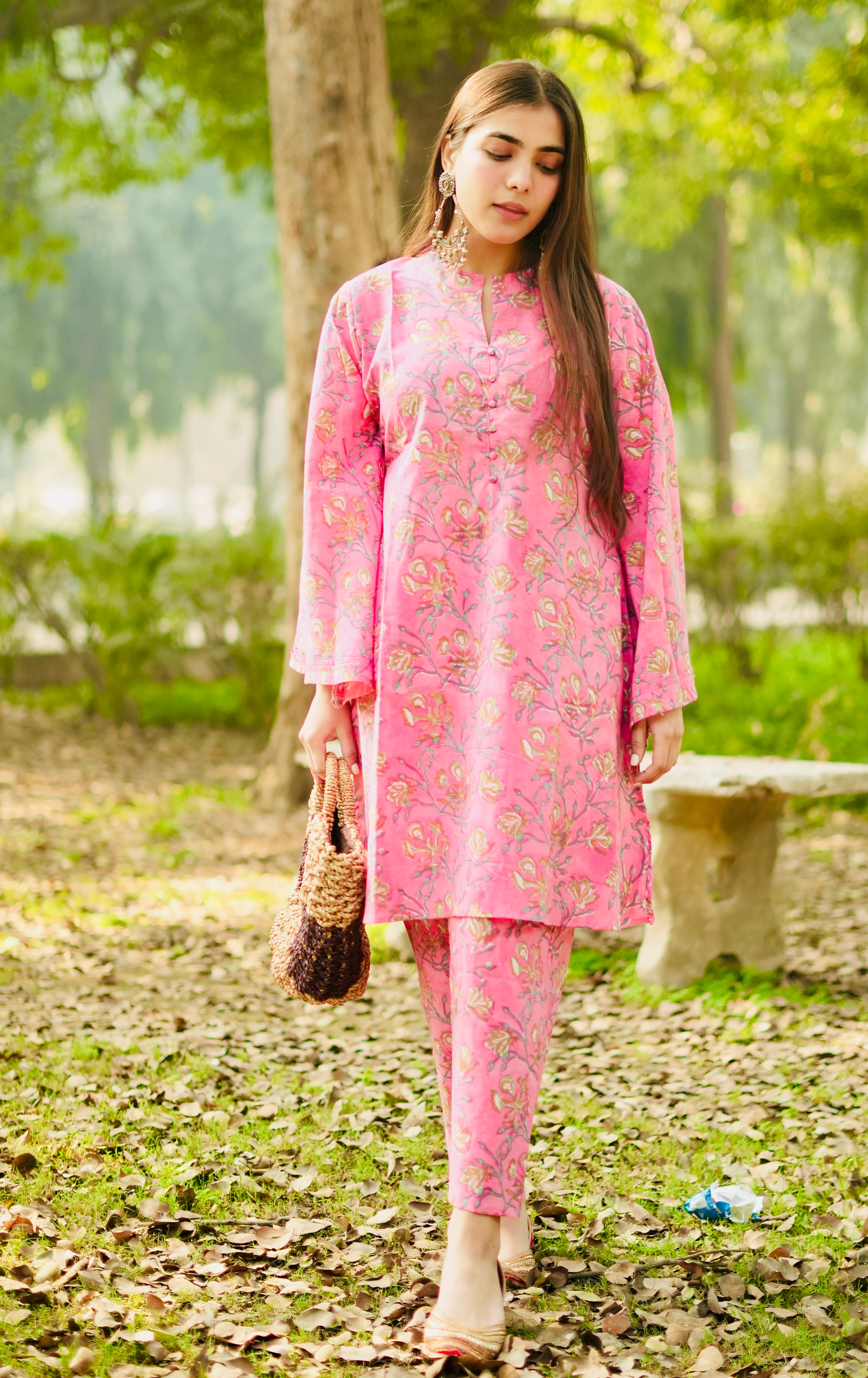 Pink street style cordset - Image 4